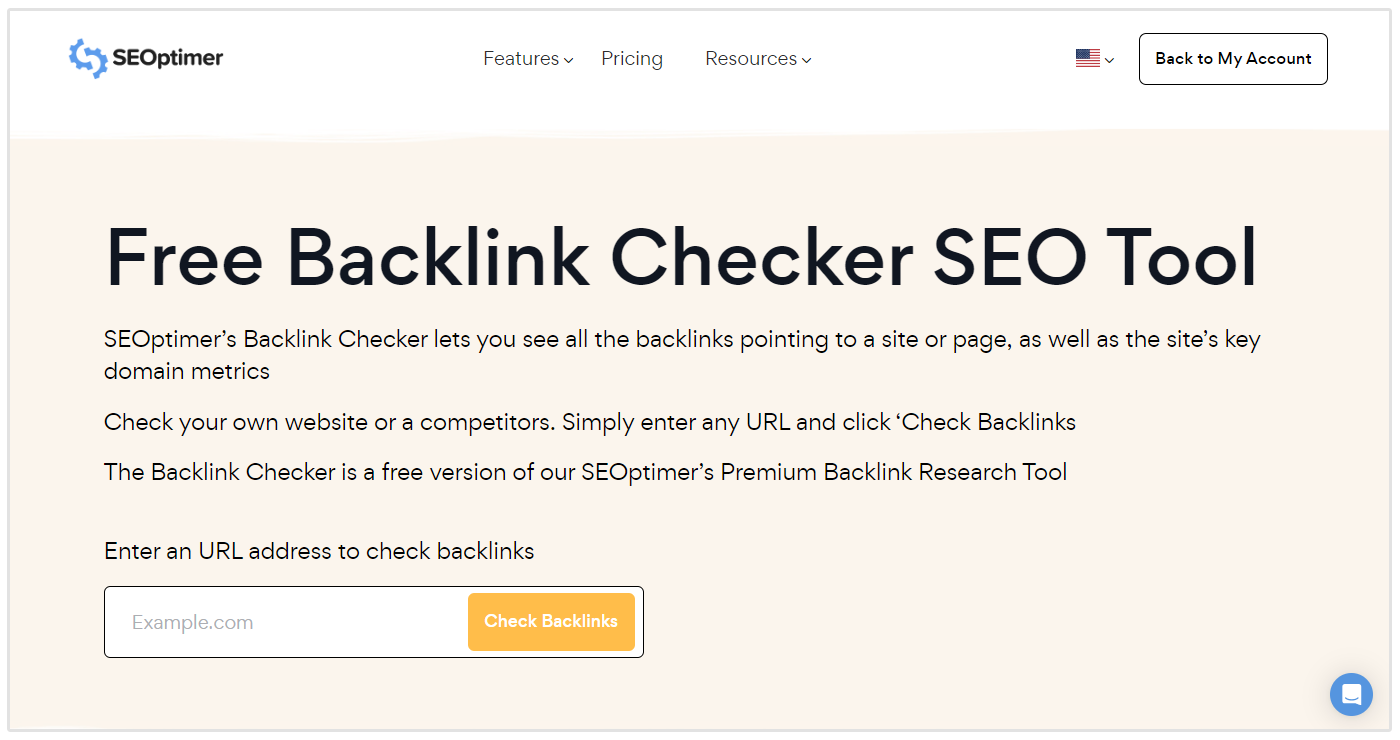 strumento di verifica dei backlink